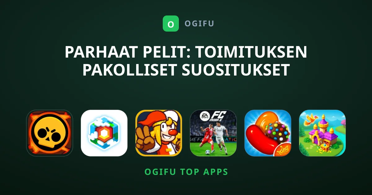 Parhaat Pelit: Toimituksen Pakolliset Suositukset